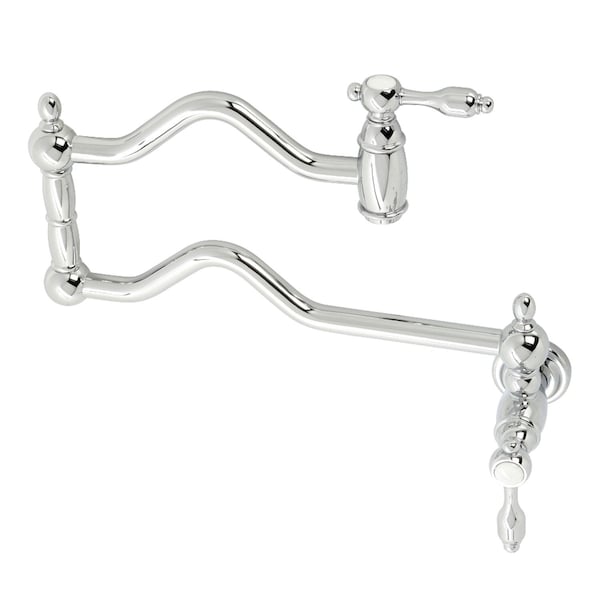 KS2101TAL Tudor Wall Mount Pot Filler, Polished Chrome